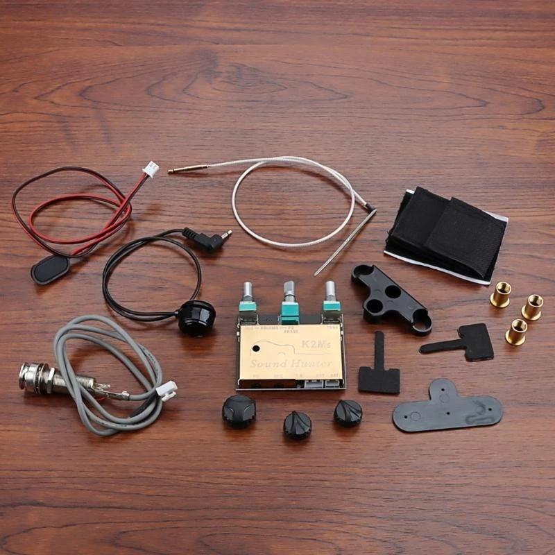 U1JC Acoustic Guitar Active Piezo Pick Up EQ Dual Source Preamp System