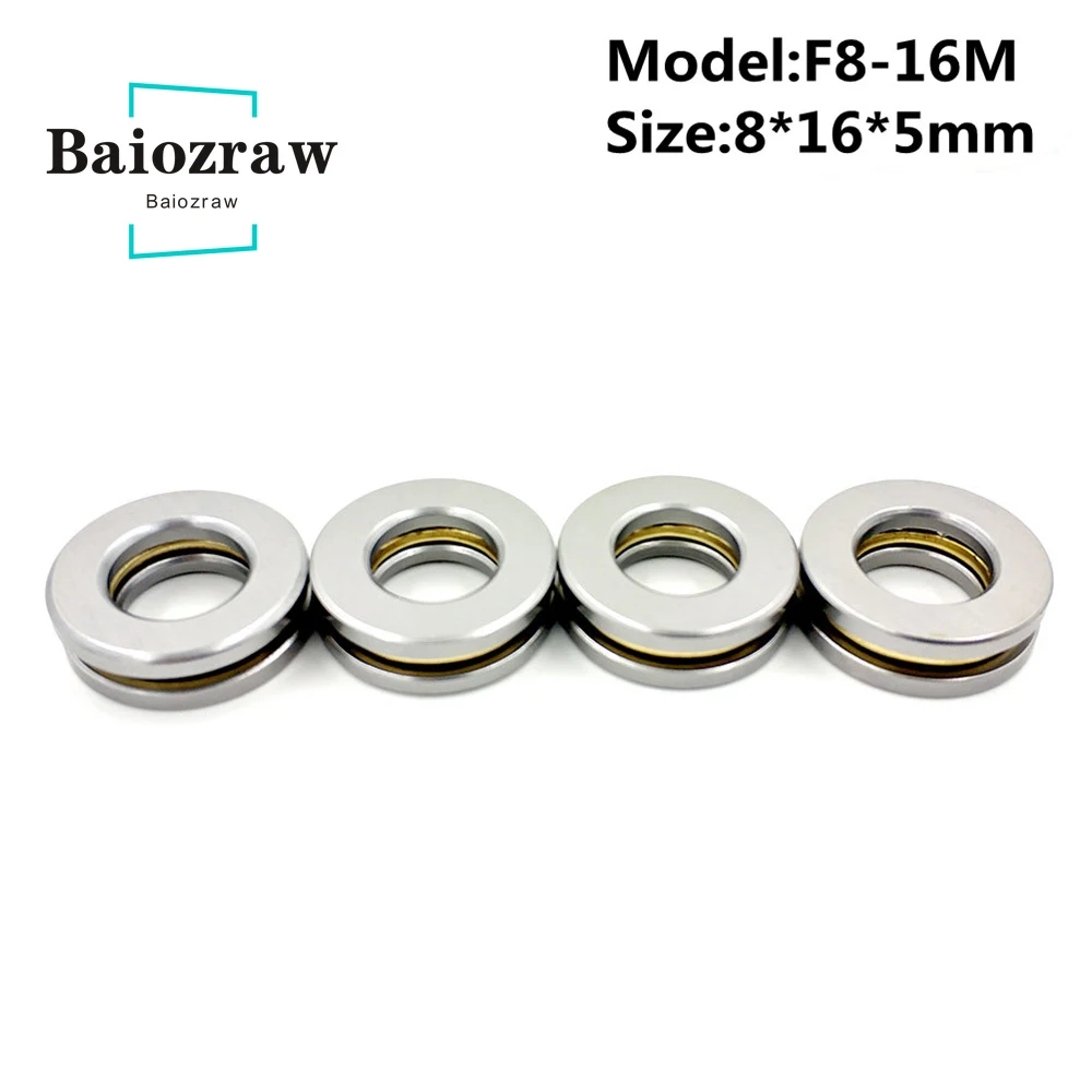 Baiozraw-rodamiento plano en miniatura para impresora 3D, 4 F8-16M, 8x16x5mm, F8-16, V-CORE