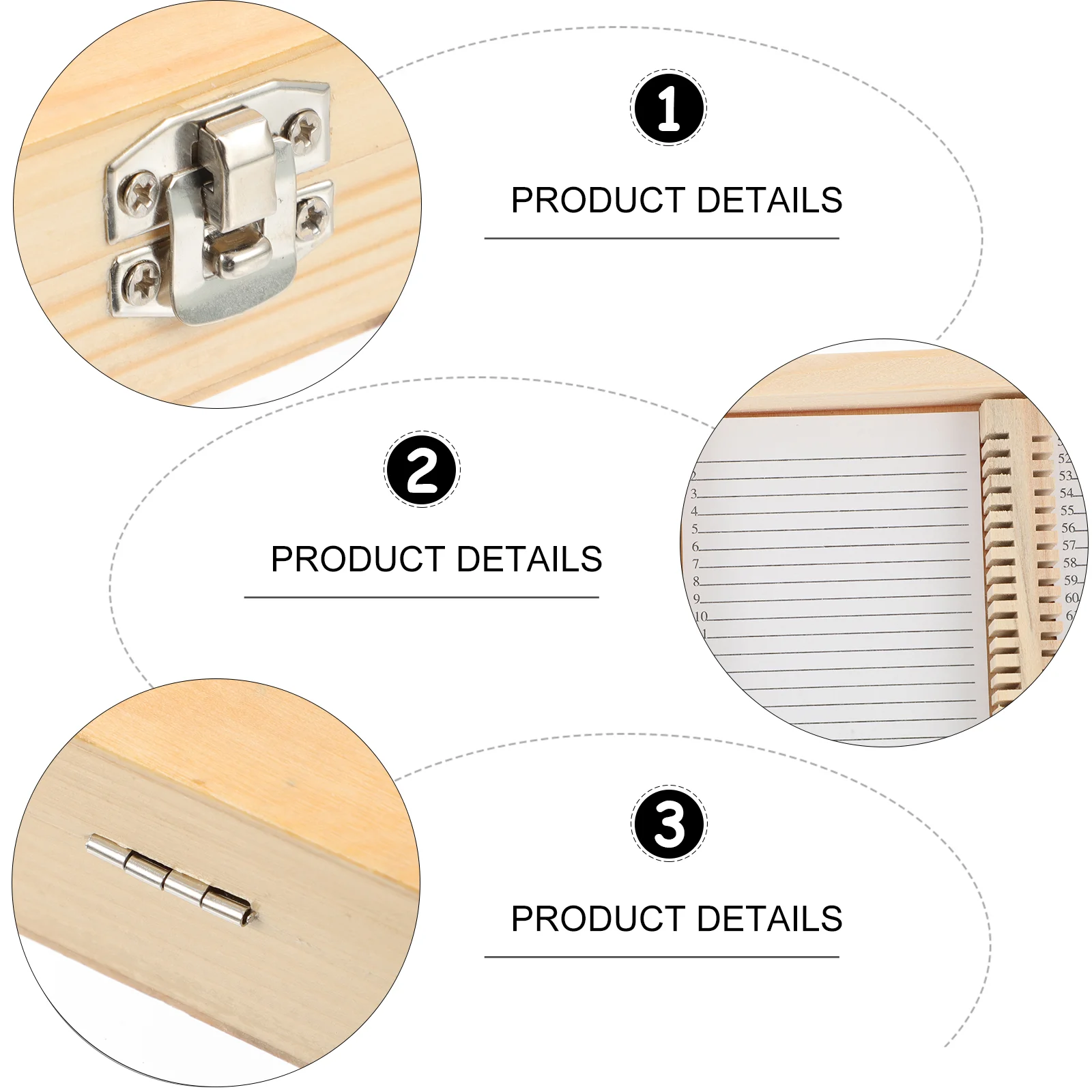 Wood Microscope Slide Storage Box Microscope Slide Holder Multi Slots Storage Container Labs Microscope