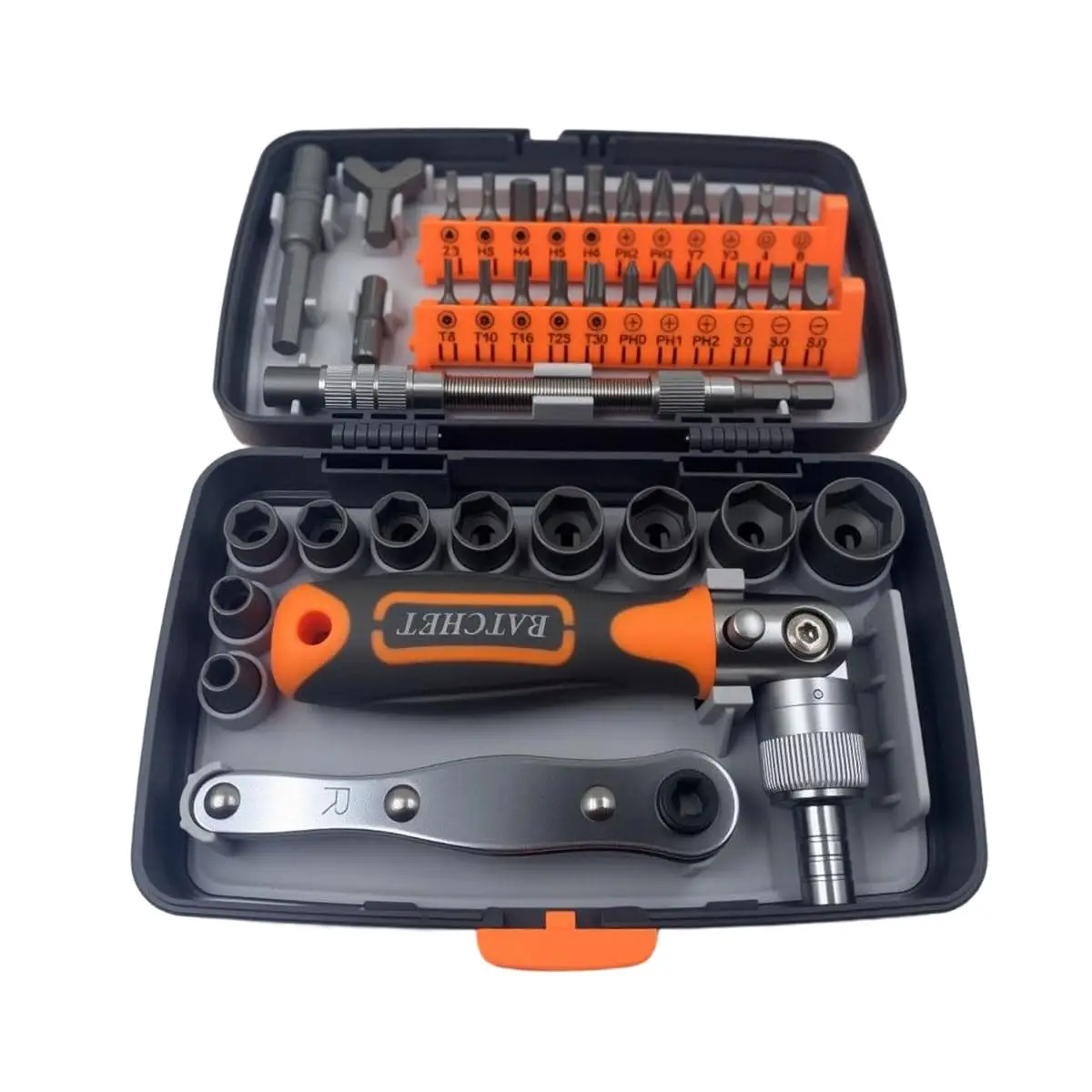 38-in-1 Multi-Function Screwdriver Set, Precision Tool Kit with Sockets Bits & Carrying Case for DIY Furniture Electronics Repai