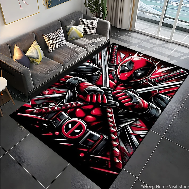 

Deadpool Cool Rugs Large Carpets for Home Living Rooms Children Bedroom Sofa Doormat Floor Decor Mat Kids Mats Decoration