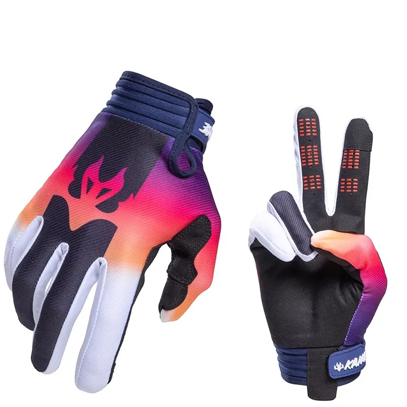 موتوكروس MX قفازات دراجة نارية كاملة الأصابع دراجة BMX الجبلية ATV على الطرق الوعرة الدراجات الجبلية Luvas M-XL على الطرق الوعرة سباق الرياضة الدراجات #3