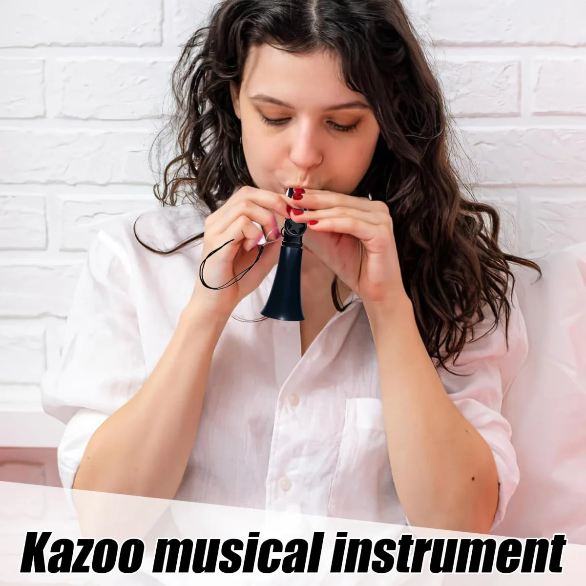 آلة موسيقية مدمجة سهلة التعلم من كازو المحمولة - هدية مثالية لمحبي الموسيقى، متوافقة مع الجيتار والقيثارة والكمان