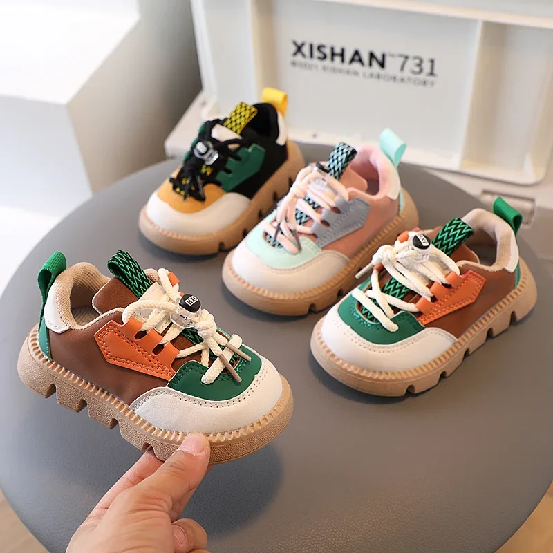 

New Kids Casual Shoes Student Running Shoes Boys & Girls Sneakers Kids Walking Shoes Hiking Shoes Breathable and Non-slip