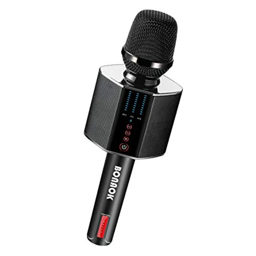Karaoke Microphone, Portable Wireless Bluetooth Karaoke Mic for Adultsand Car Home Outdoor Party, Karaoke Machine for PC/All Sm
