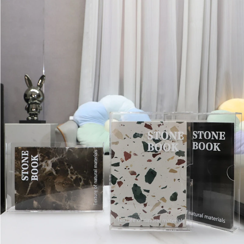 

Modern Simple Acrylic Marble Simulation Creative Luxury Book Decoration Living Room Bedroom Porch Study Accessories Decoration