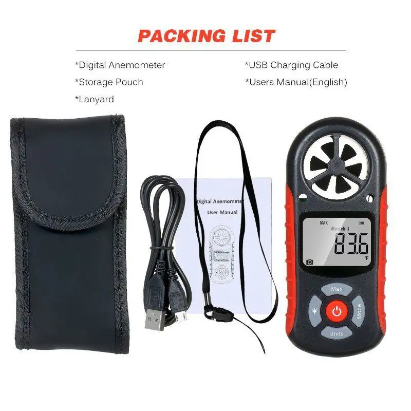 TL-303 8 in 1 Barometer Digital High-precision Meter Temperature and Humidity Anemometer