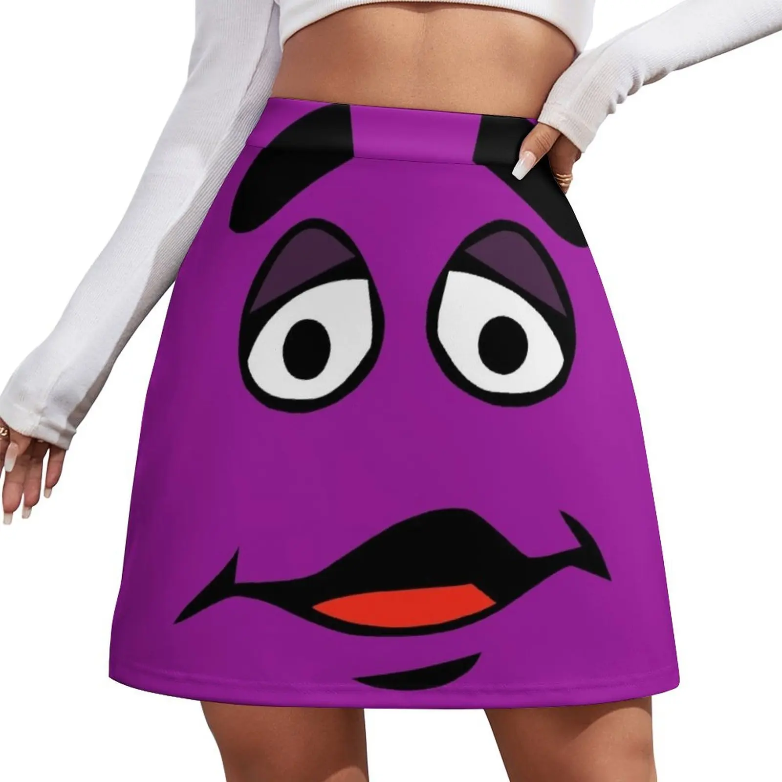 

Grimace Cartoon Design - Transparent Background Mini Skirt Skirt shorts Women clothing Mini Skirt