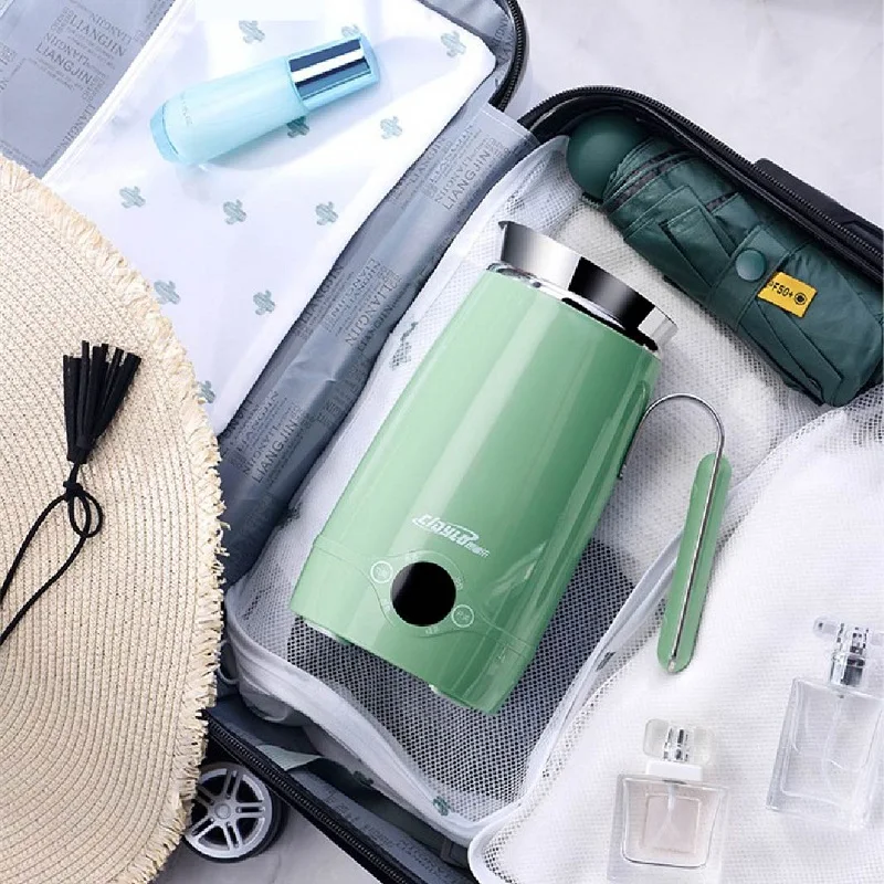 500ml Electric Kettle Travel Boil Water Cup Smart Teapot Office Temperature Adjust Kettle Multifunction Electric Stew Cup 600W