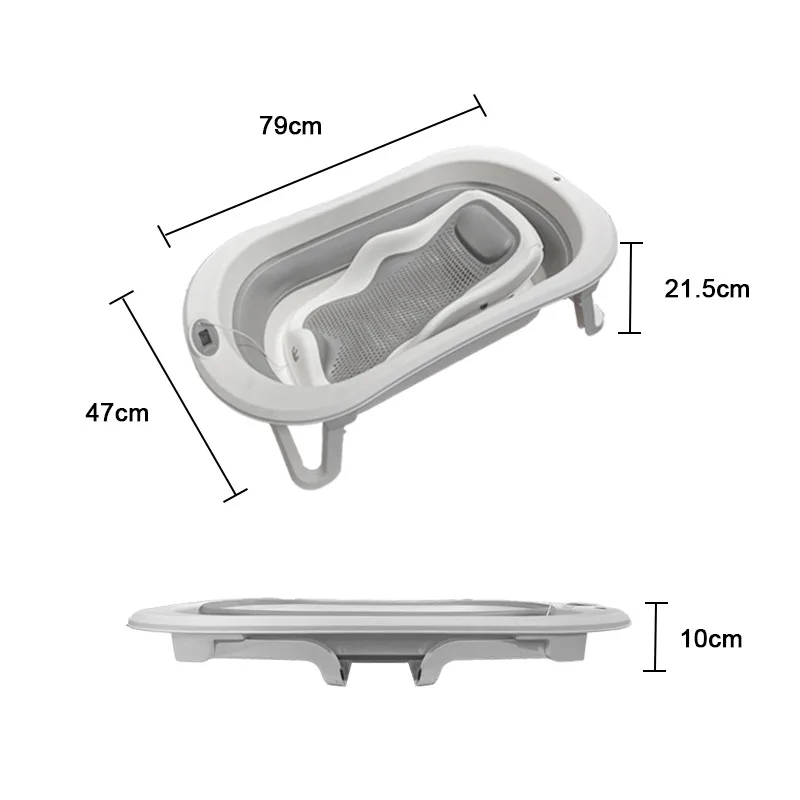 

Трансграничная пластиковая детская ванночка для детей 0-5 лет, большая ванночка для новорожденных, складная теплая ванна для новорожденных