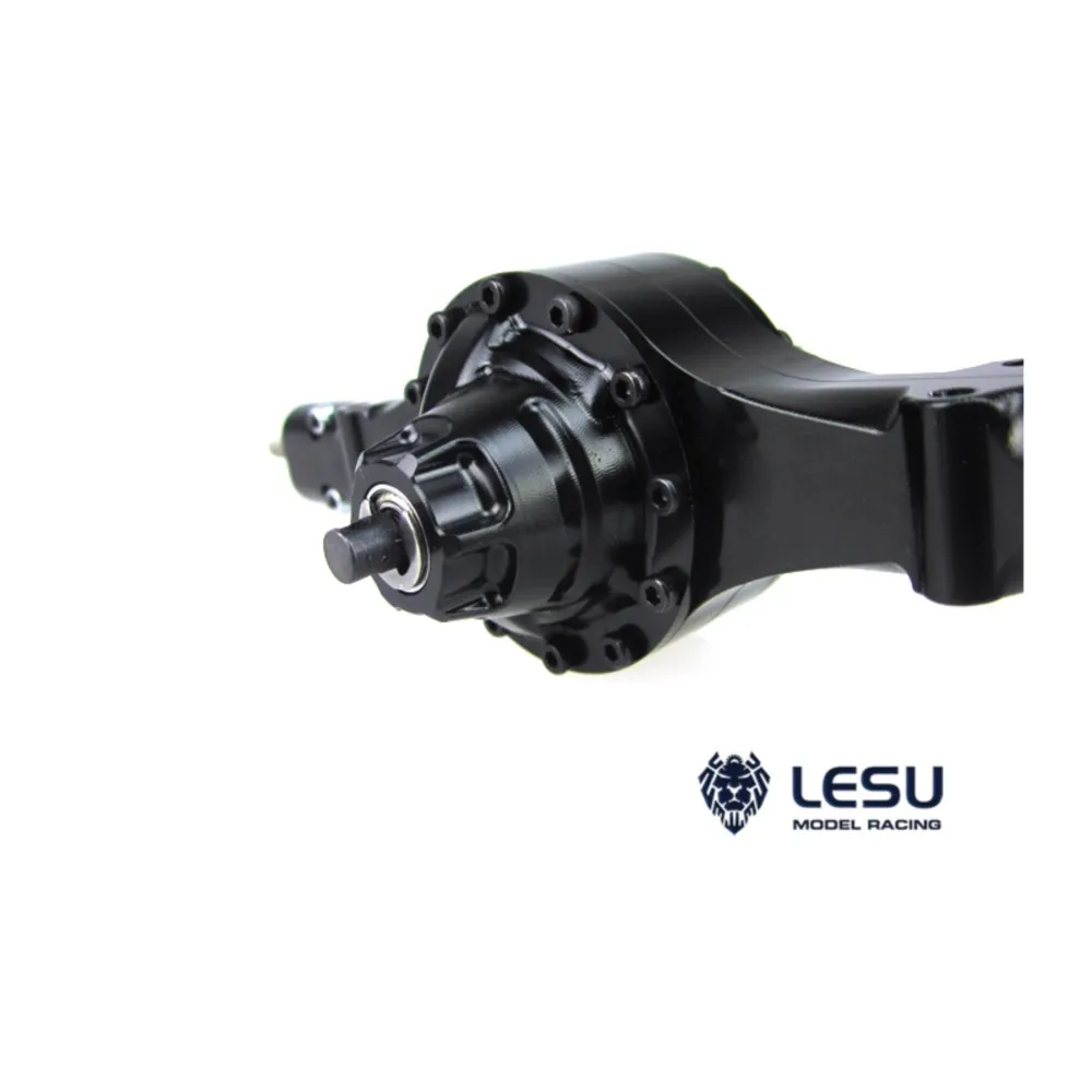 LESU – essieu arrière en métal 1/14, modèle Tamiyaya, tracteur RC, camion, pièces de voiture, bricolage Q9024, jouets d'extérieur TH02073