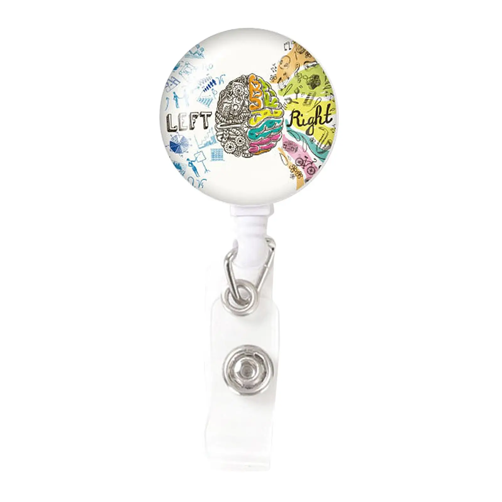 Nurse Badge Reel Retractable Nursing Name Tag Card Clip with Clip ID Badge Holder for Nurses Office Doctors Employee Accessories