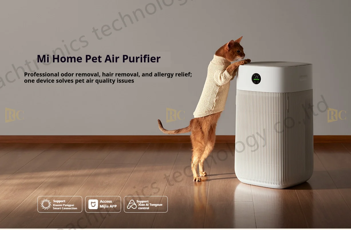 Allergens, Deodorizes, Sterilizes and Absorbs Floating Hair, Smart air Purifier Pet air Purifier Removes Odor