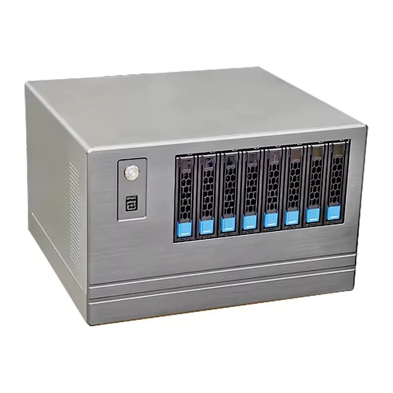 

8 Bay NAS Case Hot Swap Server Chassis MATX ITX 3.5 2.5 SATA HDD Storage Case Type-C USB3.0 Flex 1U CRPS PSU