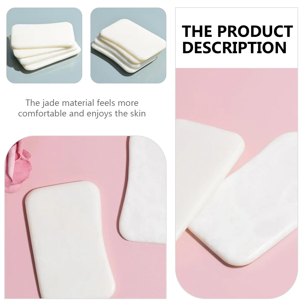 1 個の刮痧ボード天然翡翠石快適なマッサージツールスパ療法スクレーピングツールボディリラクゼーションスクレーピングボード