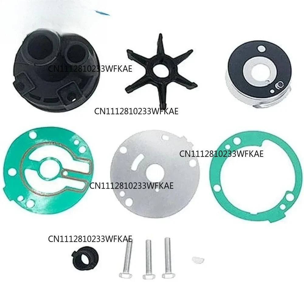 689-W0078-A6 Water Pump Impeller Kit For Yamaha 2-Stroke 25 30 HP Outboard Motor 689-W0078-A4 689-W0078-04 689-W0078-00 18-3426