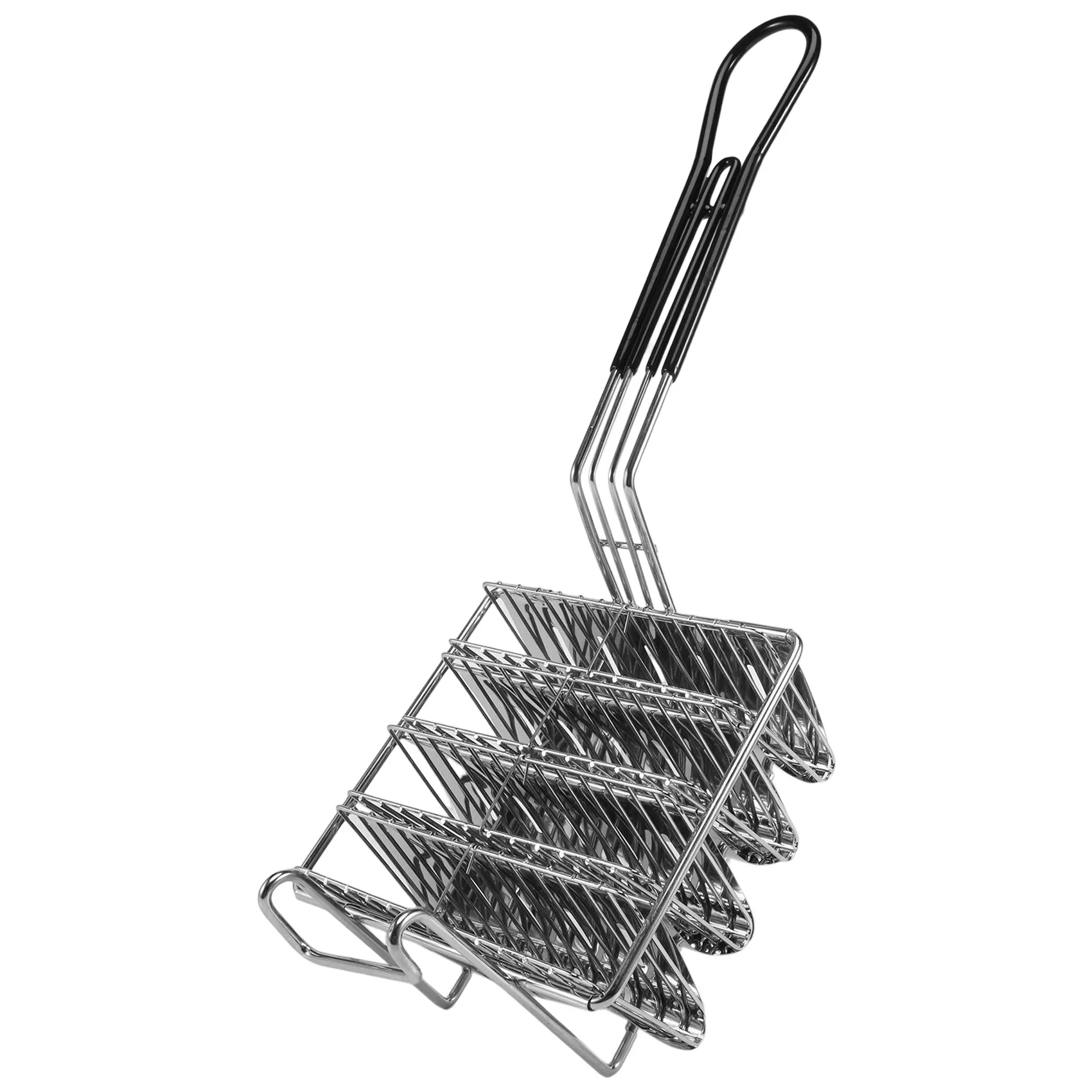 

Taco Fryer Basket, Taco Shell Fryer, Holds 4 Shells Deep Fryer Taco Holders Basket with Grip Handle Taco Holder Stand