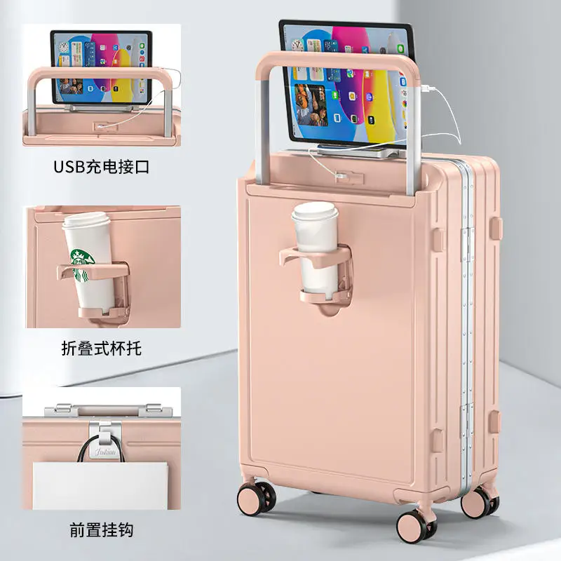 Wide drawbar luggage Female multi-function universal wheel Strong and durable 20 \