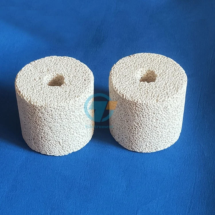 Alumina Foam Block: 70 mm Diameter (one pair) for 80mm Tube Furnace - EQ-F-T-block-70