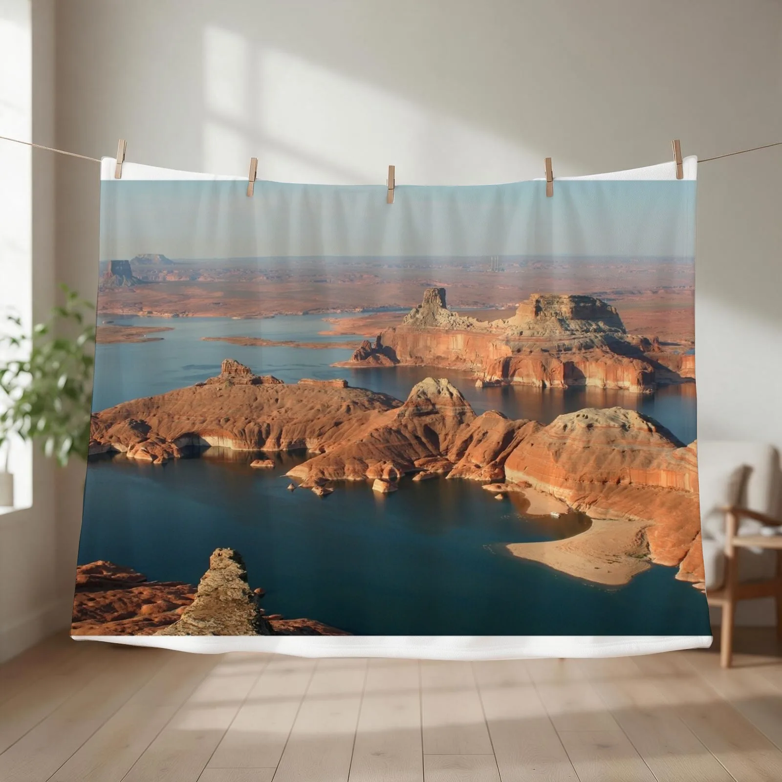 Lake Powell, Glen Canyon, early morning Throw Blanket Hairys heavy to sleep Bed covers Plush Blankets