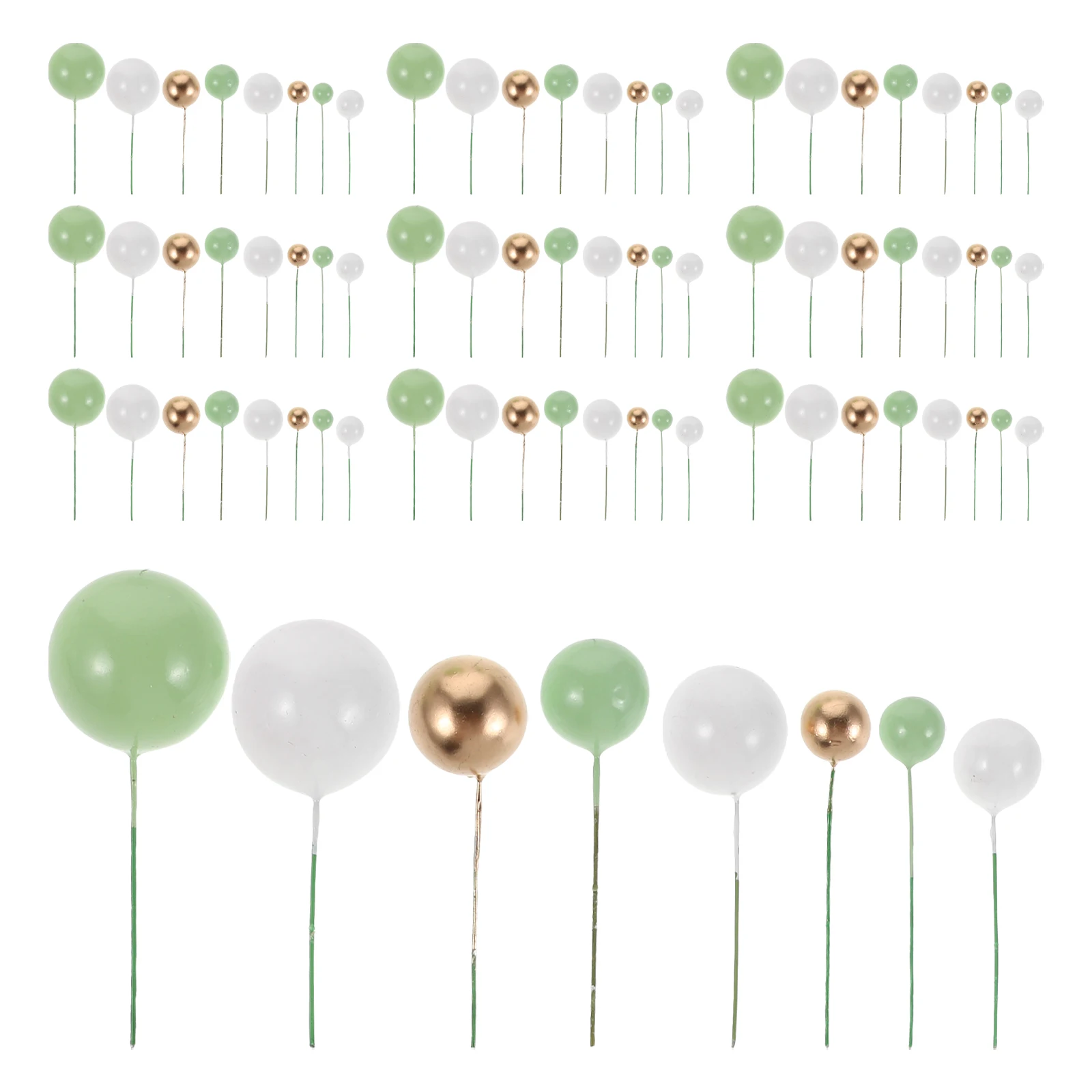 

Mini Foam Ball Cake Decorations Lightweight Versatile Sizes For Birthday Wedding Shower Cupcake Insert Topper Dessert