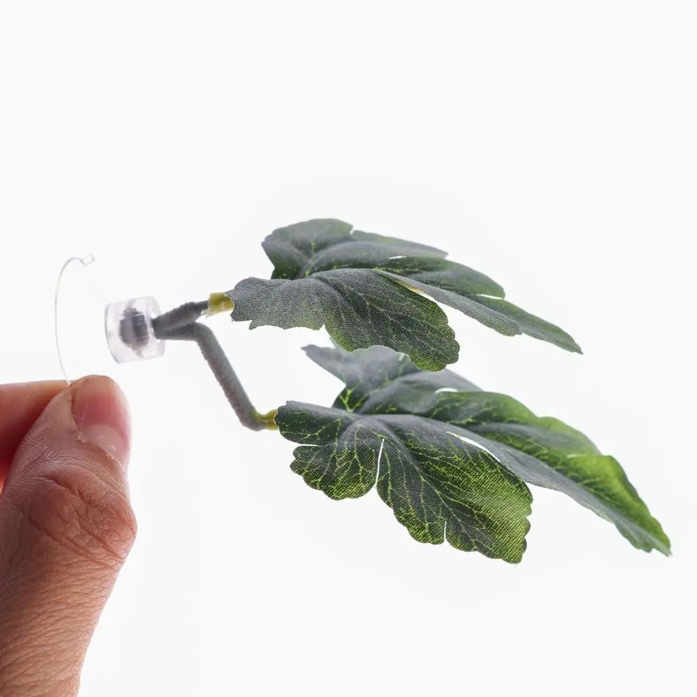 Grass Ornament Plastic Betta Fish Rest Leaf Simulated with Suction Cups Aquarium Landscaping Creative Fish Spawning Leaf Home
