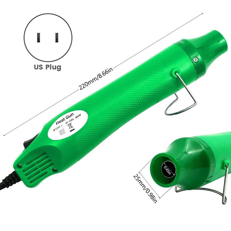 Mini máquina portátil do ar quente, Embossing Shrink Wrapping, pintura de secagem, plugue dos EUA