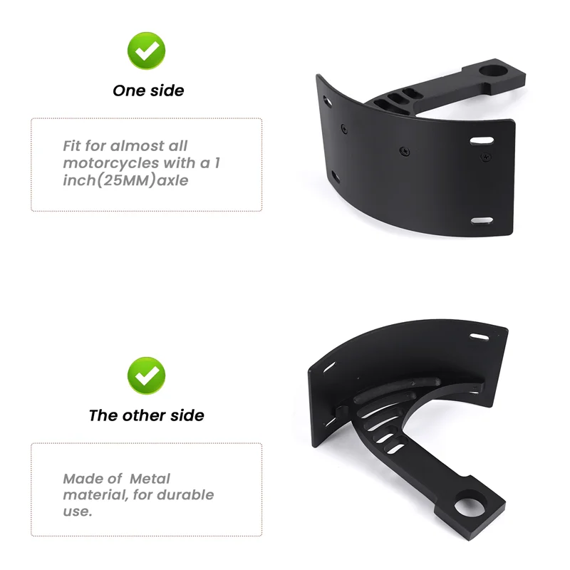 

Well Motorcycle 25MM Axle Side Mount License Number Plate Holder Swingarm Mount Curved Vertical Bracket For Suzuki Honda