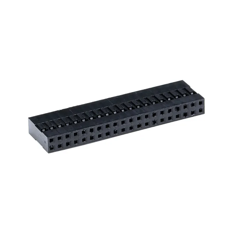 20PCS DuPont 2.54 20P 2*20P Connector 40 Holes Double Row Plastic Shell Plug with Bumps Dupont Connector Pitch 2.54MM