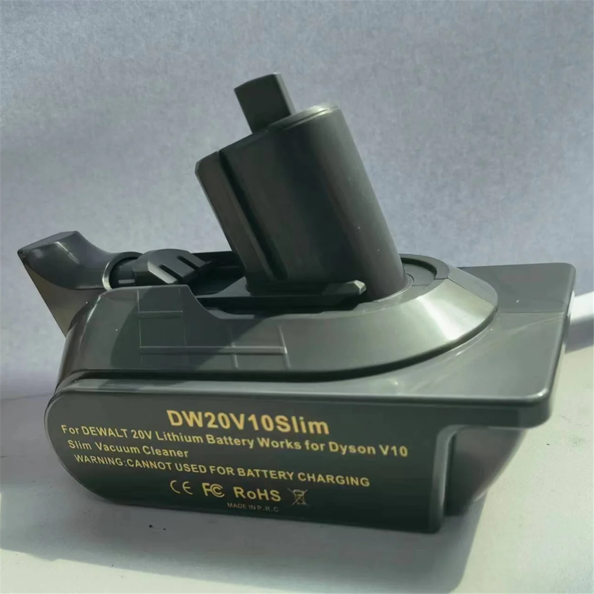 ใหม่ DW20V10 Slim แบตเตอรี่อะแดปเตอร์สําหรับ Dewalt 20V Li-Ion แบตเตอรี่แปลงสําหรับ Dyson V10 Digital Slim เครื่องดูดฝุ่น