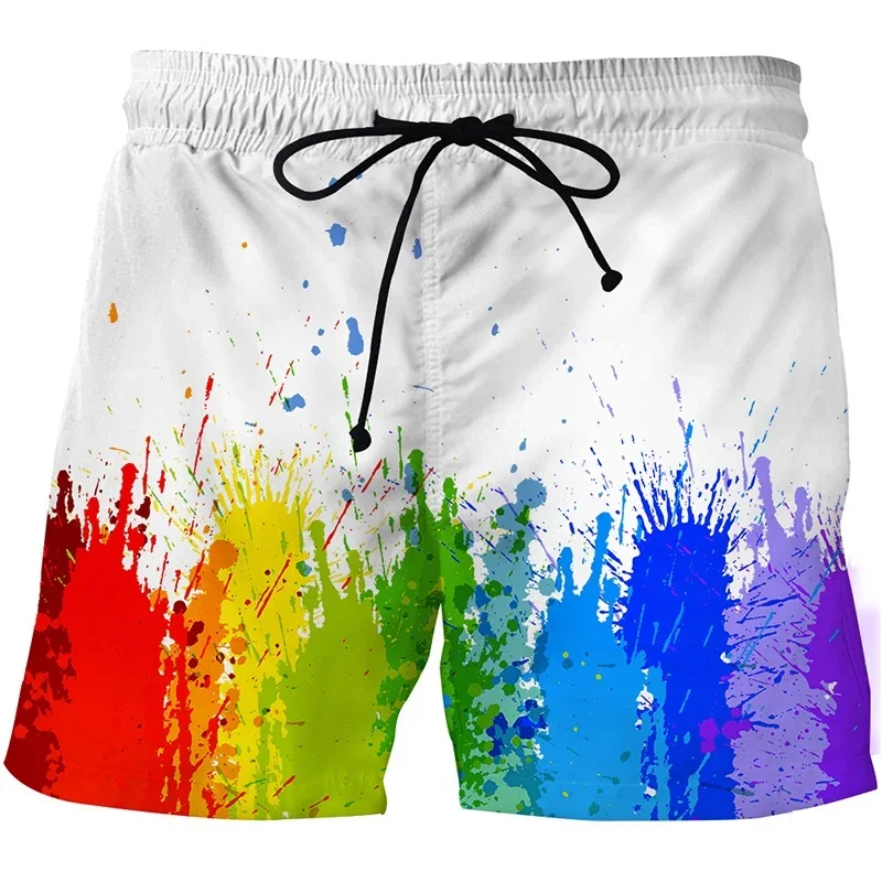Summer 3D Print Beach Shorts Men Women Abstract Art Cool Short Pants Casual Comforts Skateboard Shorts Sport Swim Trunks