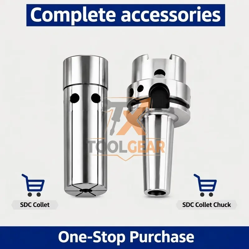 2026China*Factory* High Precision HSK63A-SDC Back Pull Tool Holder SDC06 Collet Chuck for CNC Machining Center