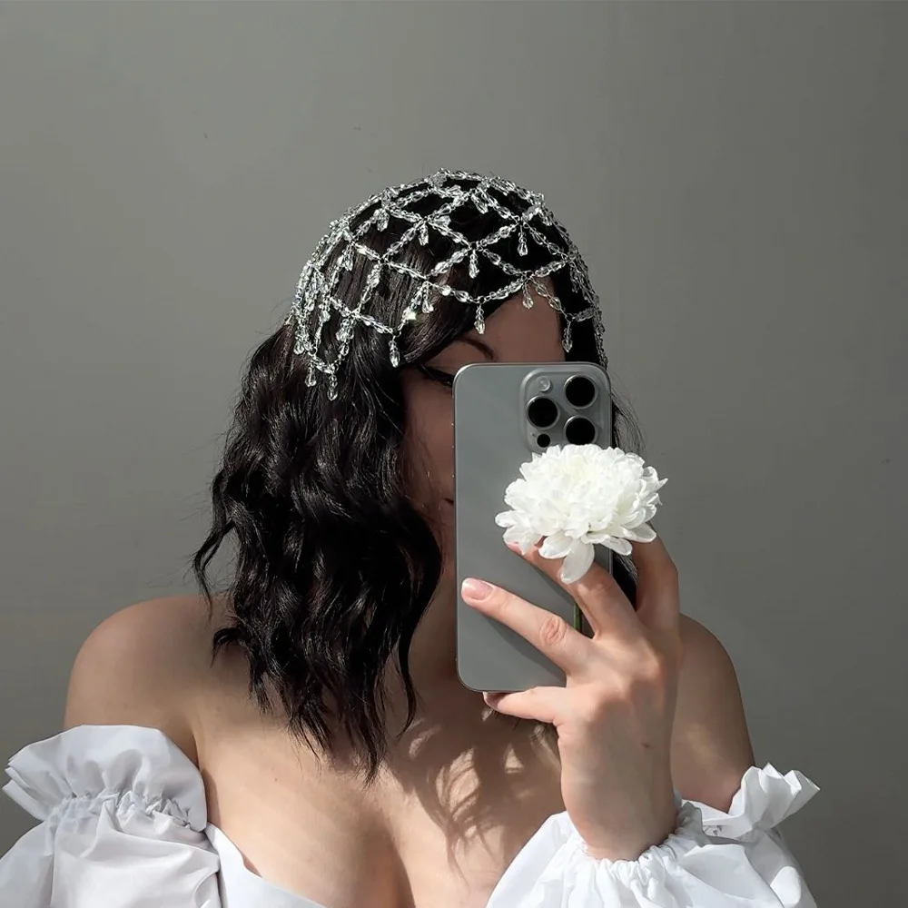 Fashion Bridal Wedding Accessories For Women Girl Rhinestone Jewelry Headpiece Party Celebration Hair Band Tiara Headband
