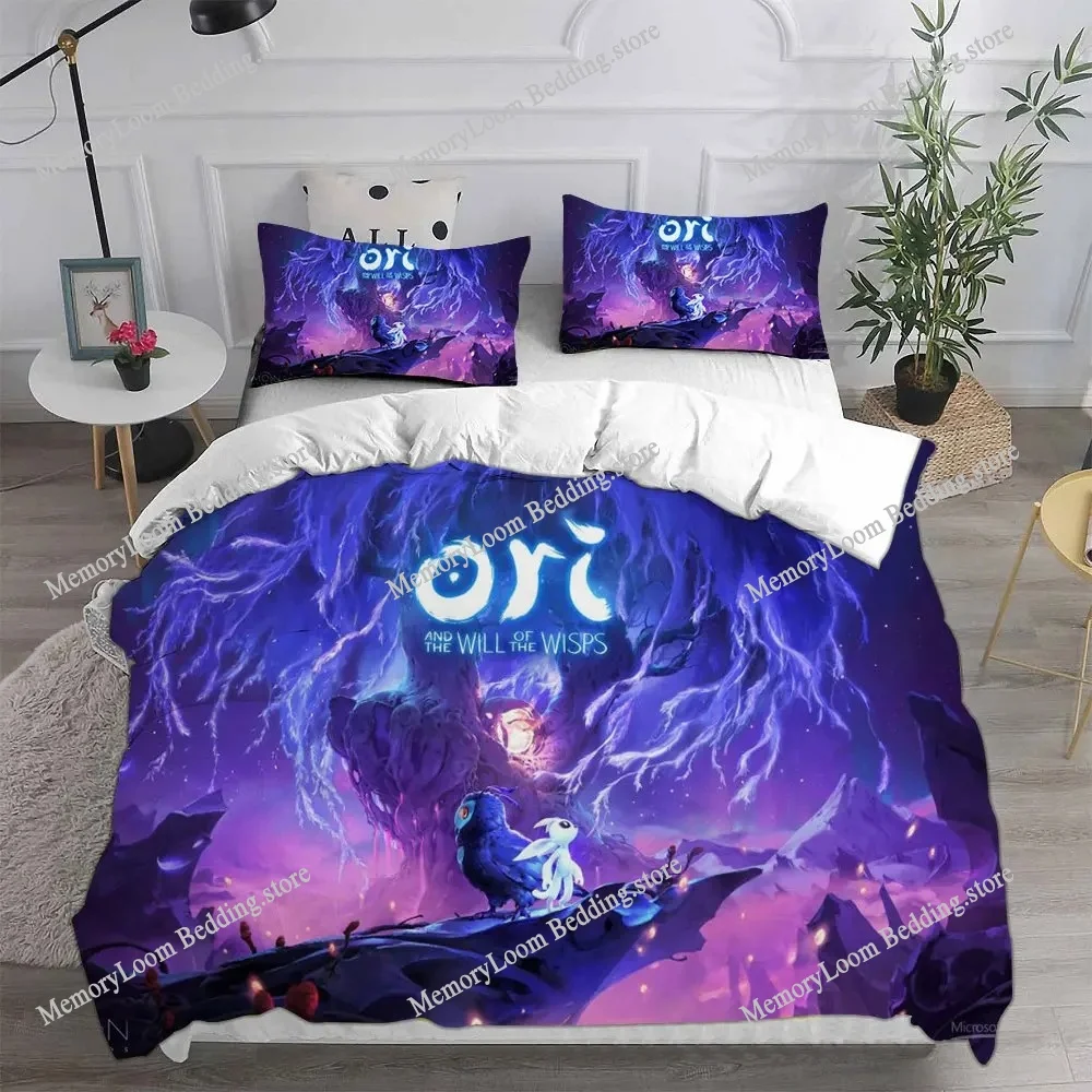 

3D Game Ori and The Blind Forest Bedding Sets Comforter Quilt Bed Cover Duvet Cover Pillow Case Sets Kids Adult Size