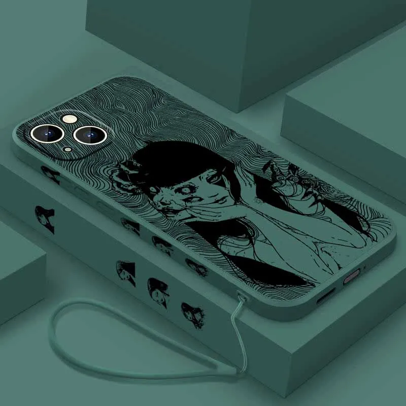 เคสโทรศัพท์ลาย Tomie Kawakami สุดหลอน สำหรับ Xiaomi POCO X7 X6 X5 X4 X3 NFC GT M6 M5 M4 F6 F5 F2 F1 Pro แบบน้ำพร้อมเชือกคล้อง