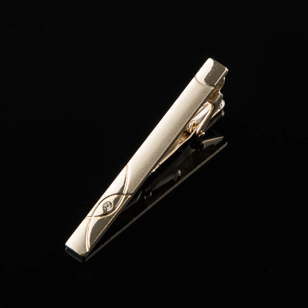 Fashion Gold Metal Tie Clasp Clamps Tie Bar Clip Trendy Business Wedding Tie Clip Men Jewelry Accessories