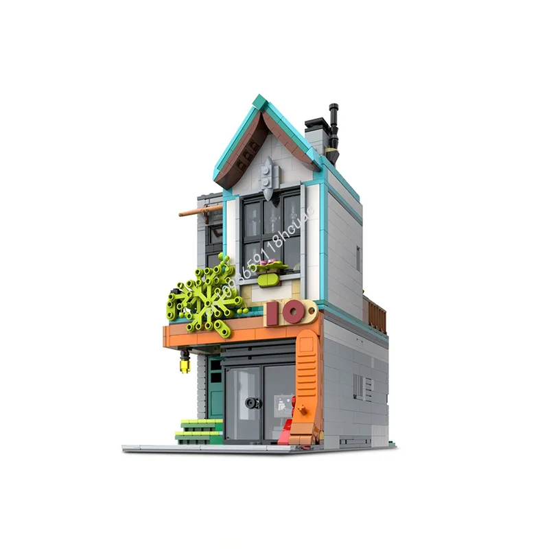 1676pcs MOC House No Modulared Model Building Blocks Construction DIY Christmas Gifts Idea Education Brick Toys Kids Birthday