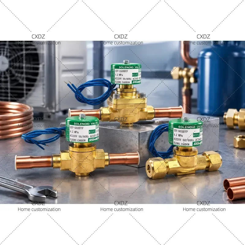 Solenoid Valve SEV-603BYF 603DYF for Refrigeration Air Conditioning Refrigerant System Control Component
