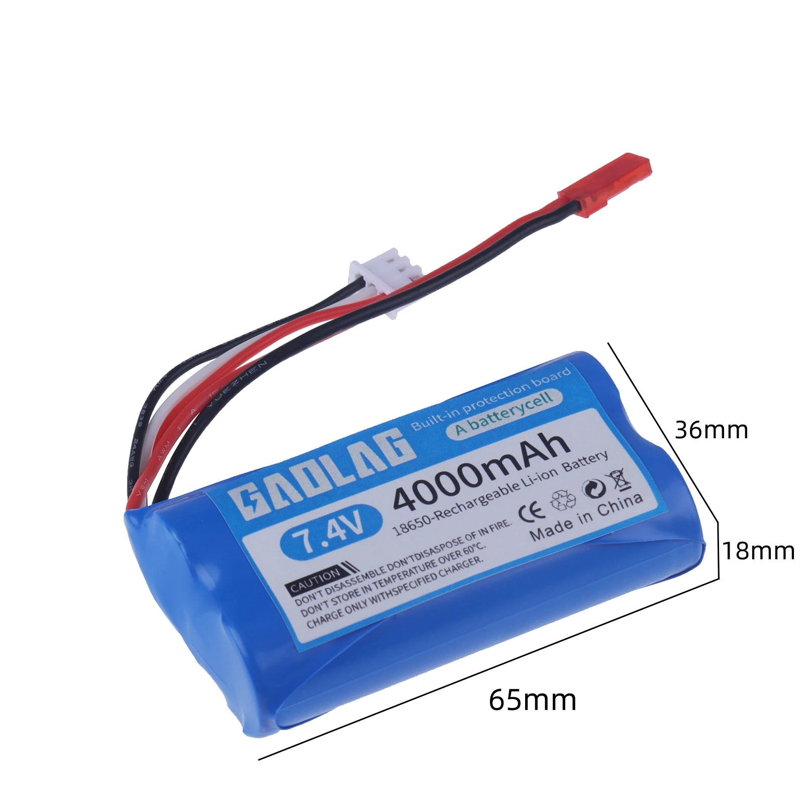 7.4V 4000mAh Li-ion rechargable battery JST/USB charger for HuanQi 957/948/848B/827B/823/955/956/957/948 MJX F45/T55 RC CAR