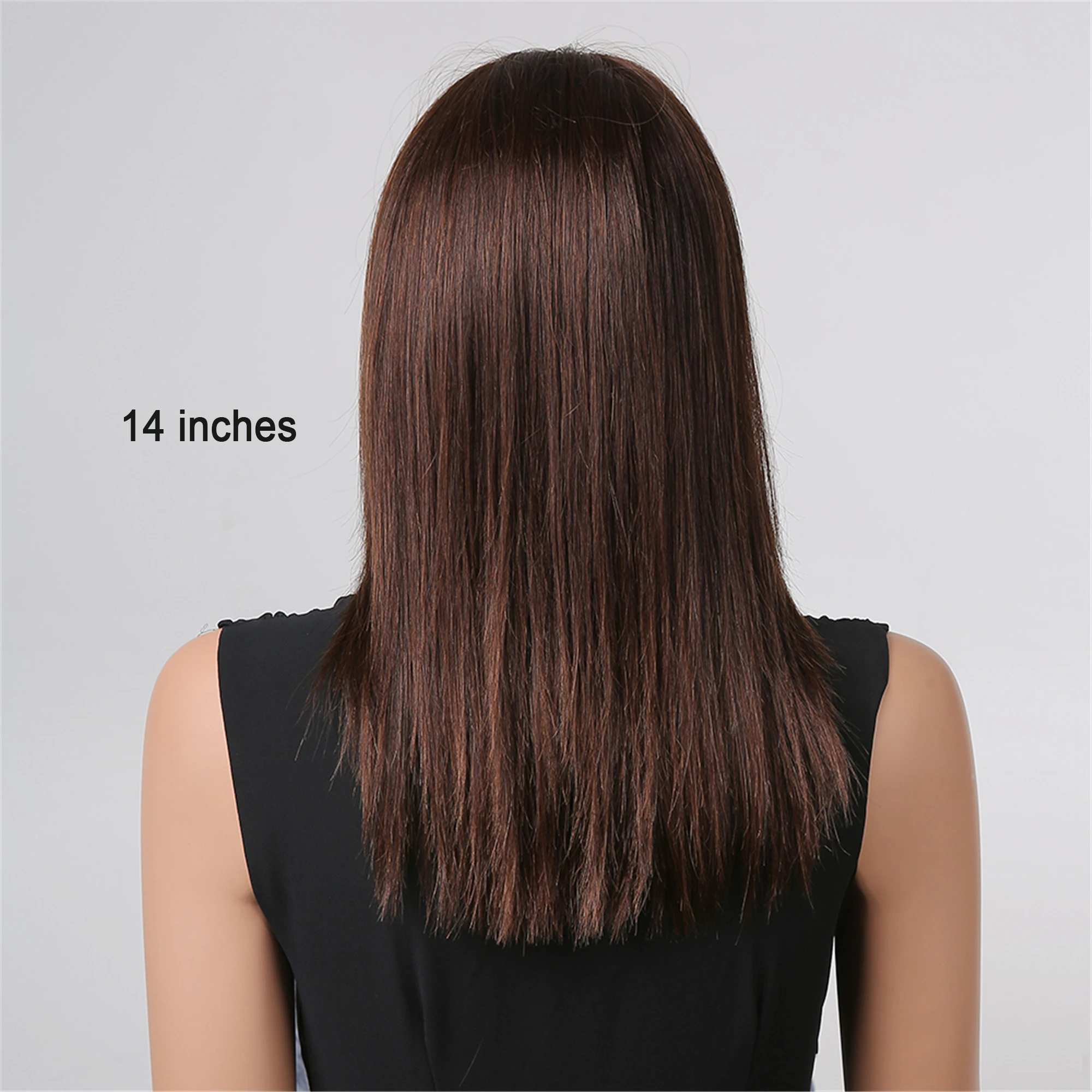 HAIRCUBE Lace Front Human Hair Wig 14 inch Straight Bob Wigs 2*4 Lace Frontal Wig for Women Human Hair Brown Short Wig Remy Hair