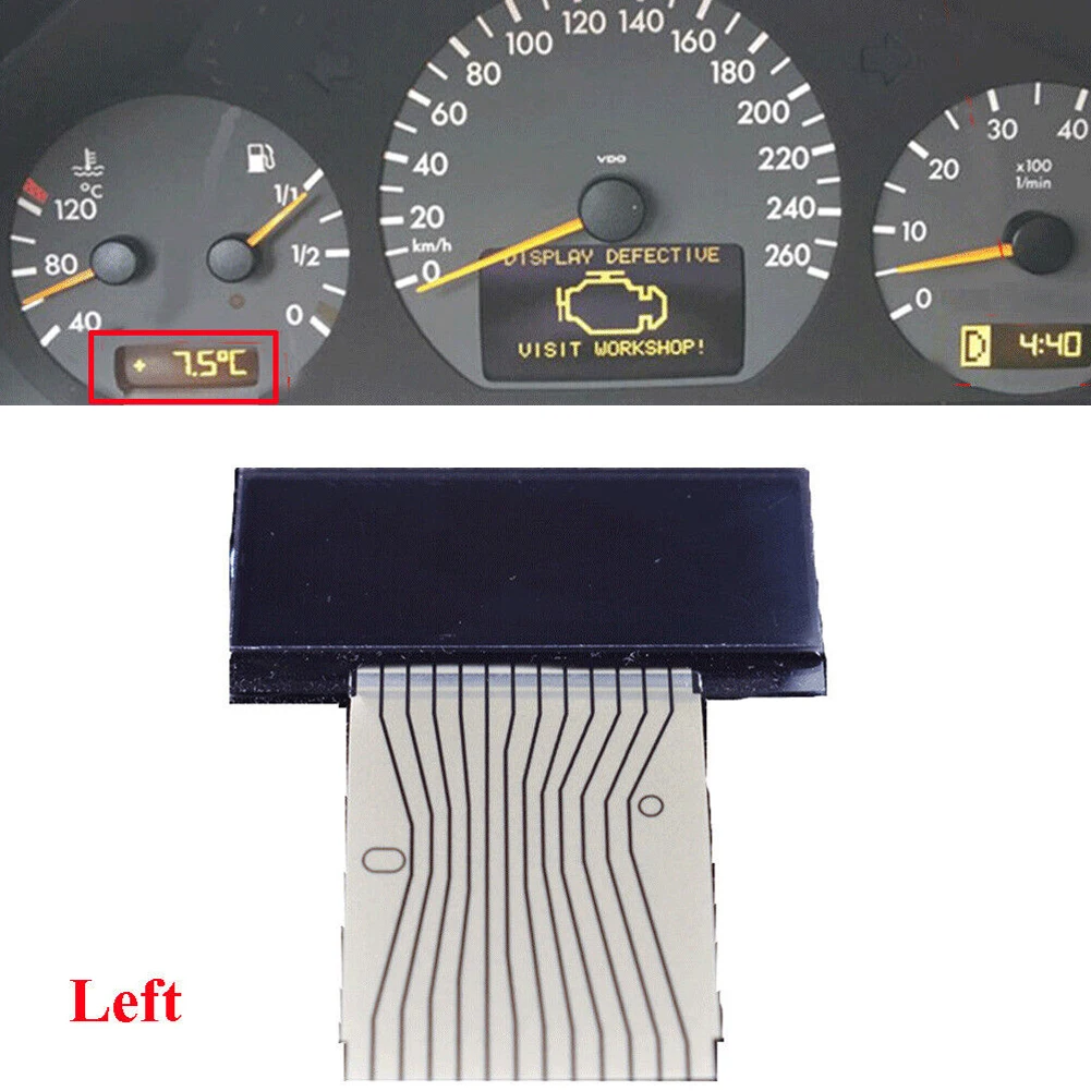 W210 W208 R170 S210 E320 Left Dashboard LCD Screen Instrument Cluster Display Screen For Mercedes E-Class (W210) CLK-Class W208