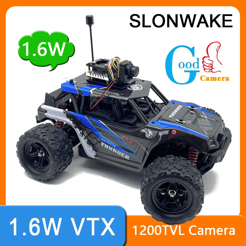 SLONWAKE 5.8G 48CH 1600mW adjustable VTX Transmitter Launcher and 2.1mm CMOS 1200TVL fpv camera use for RC Car RC Plane Parts