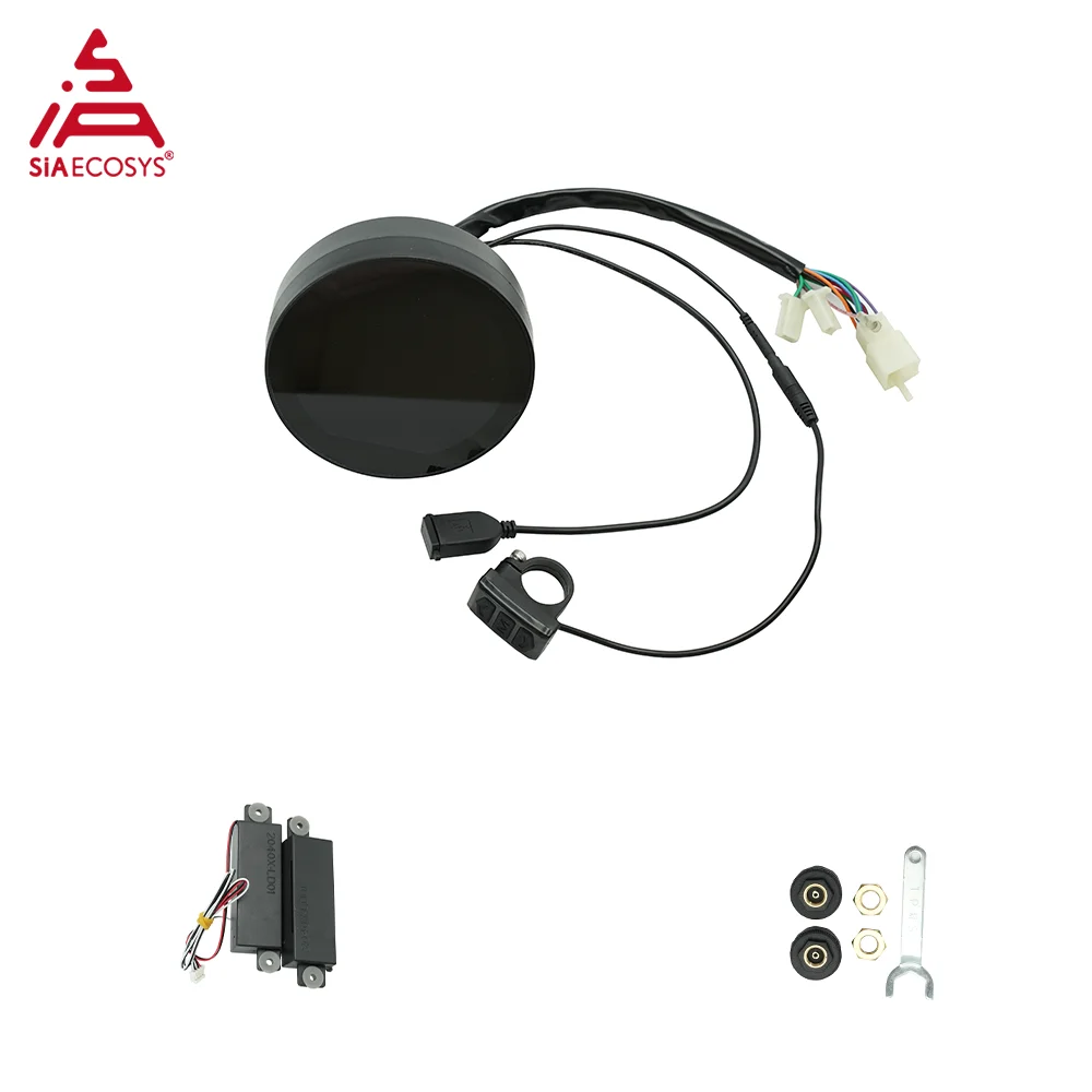 SiAECOSYS New Arrival 3.6inch TFT SCJ3622-A Speedometer CAN BUS and One-Lin Protocol for Electric Motorcycle Round Adjustable