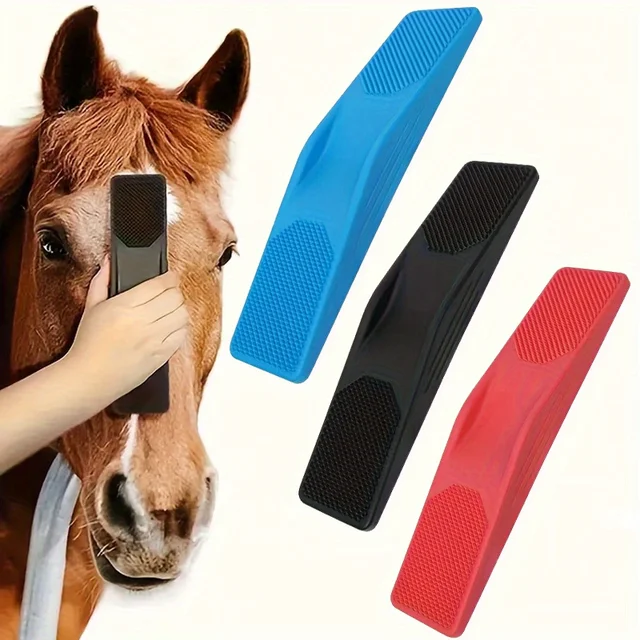 6-in-1 Horse Beauty Brush,Non Slip Grip and Ventilated Design,Suitable for Bathing,Massage and Hair Removal Horse Cleaning Tools