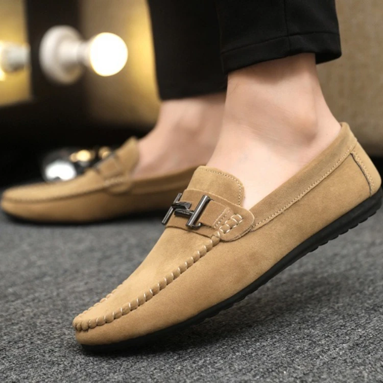 Frühling/Sommer Mode Herren Casual Slipper Rutschfeste Slip-On Schuhe Herren Fahrschuhe – Detail 8
