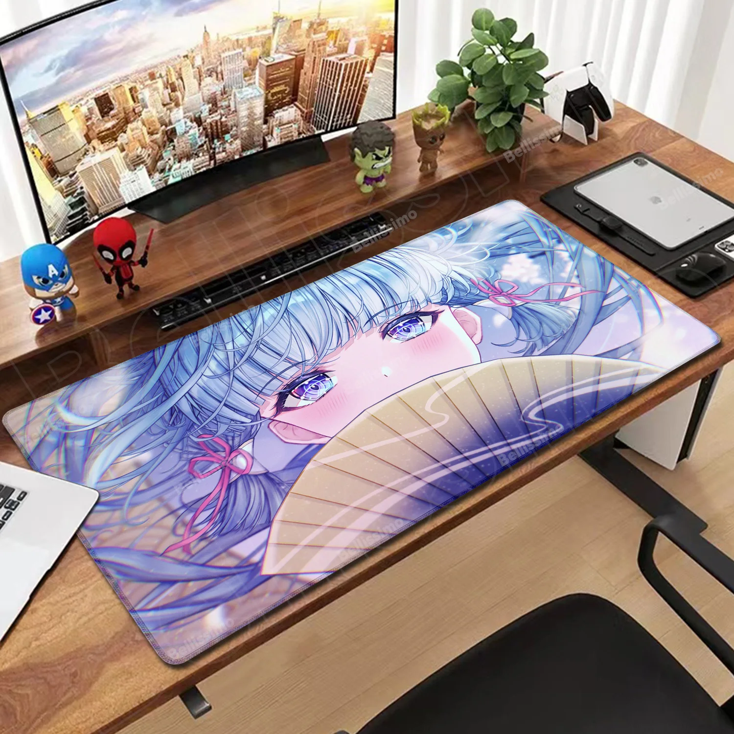 

Kawaii Genshin Impact Girl Mouse Pad Laptop Gaming Non-slip Mousepad HD Print Desktop Rug Kamisato Ayaka Yae Miko Ganyu Mousepad