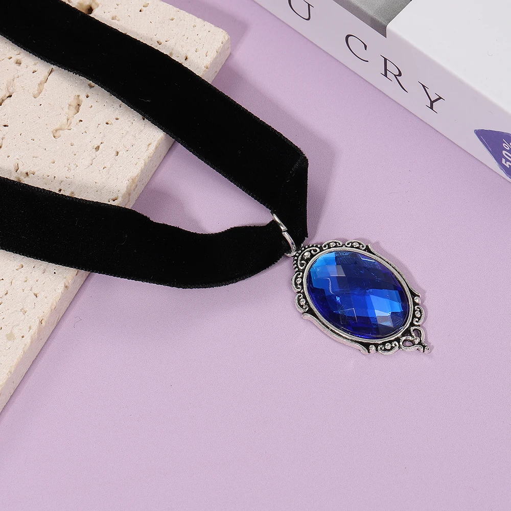 Doppelseitiger Samtkragen im Gothic-Stil, Schlüsselbeinkette mit Fledermaus-Anhänger, dunkles Retro-Accessoire für Damen, Party-Schmuck, Geschenkidee – Detail 6