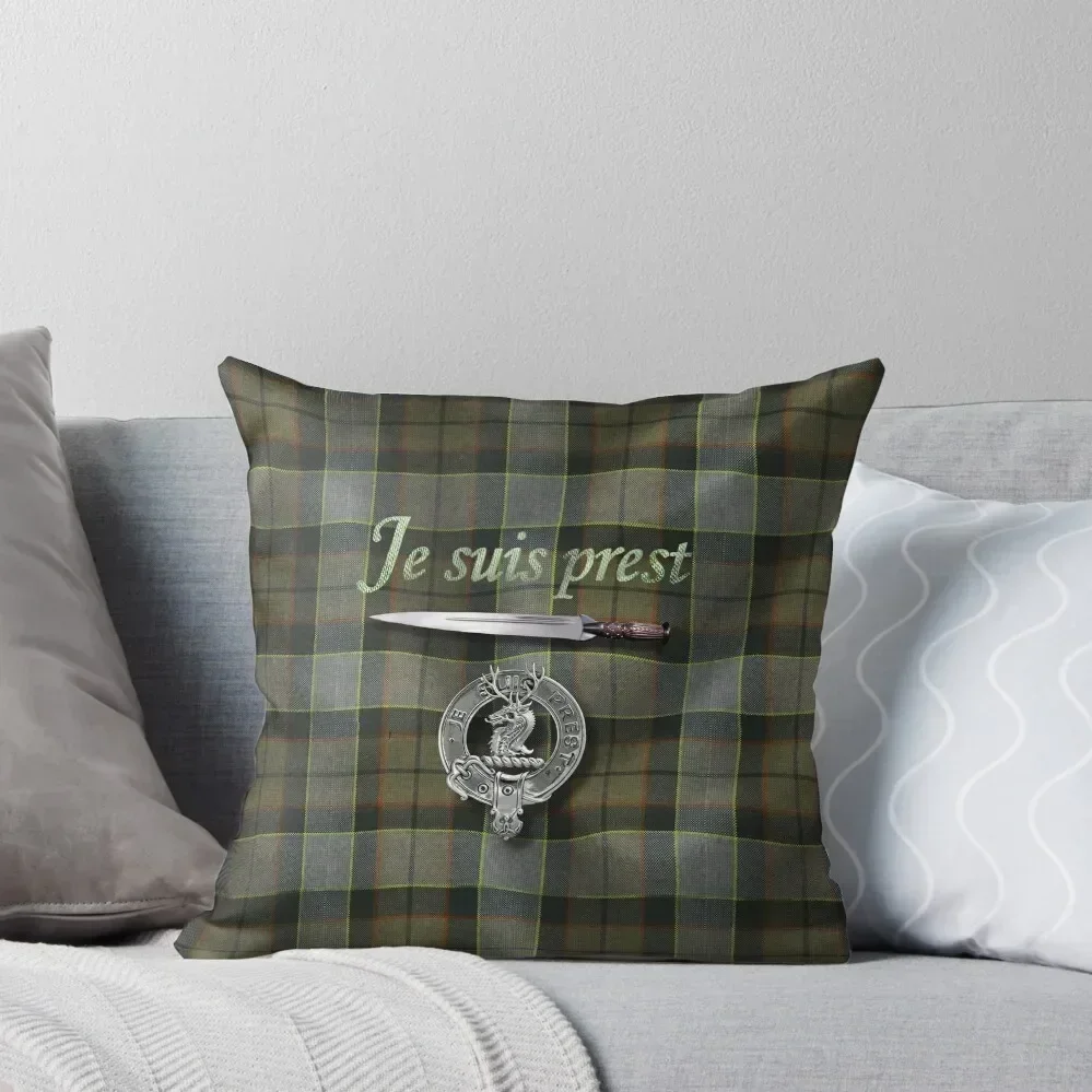 

Je suis prest, Outlander Throw Pillow Plaid Sofa New year Cushion Child Elastic Cover For Sofa pillow