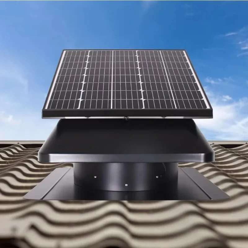 Ventiladores Solares Axiales de 50W para Techos y Uso Industrial, Enfriador de Energía Solar, Ventilación de Techo Whirly Bird