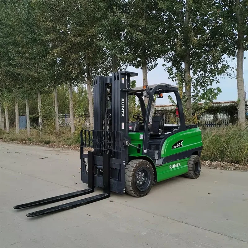 Runtx 5 Ton Electric Forklift From Chinese Factory with Standard and Optional Attachments Lead-acid or Lithium Battery Optional